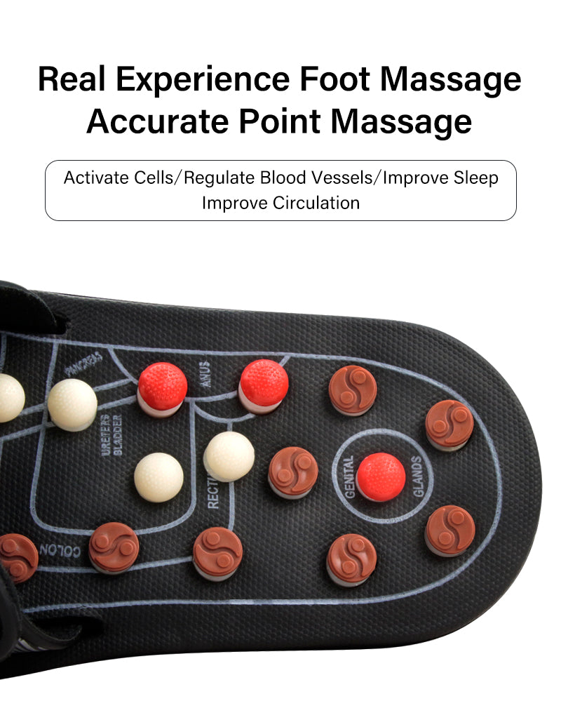 Foot Acupressure Slippers for Pain Relief & Circulation
