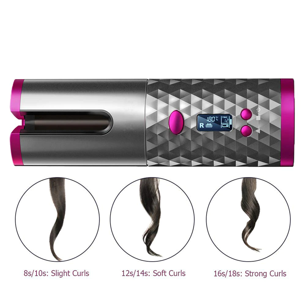 Wireless Hair Curler for Travel